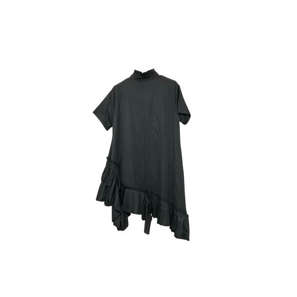 NWT Beulah CJ Asymmetrical Pleated Hem Detail Mini Shirt Dress Size Large - Picture 5 of 7